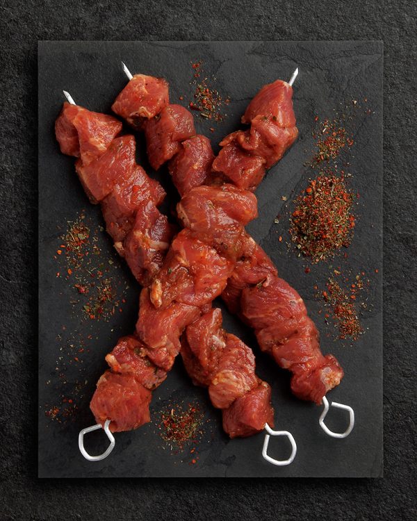 Pinchos de presa de cerdo Raza Nostra, carnicería a domicilio
